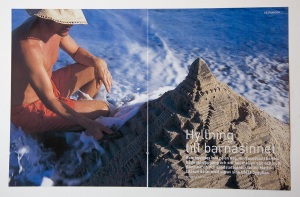 Photo reportage in travel newspaper